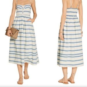 Mara Hoffman striped maxi dress with Bustier top. Size 6.